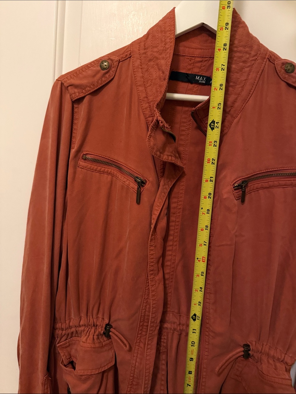Max Jeans Rust Orange Utility Field Jacket - Picture 15 of 16